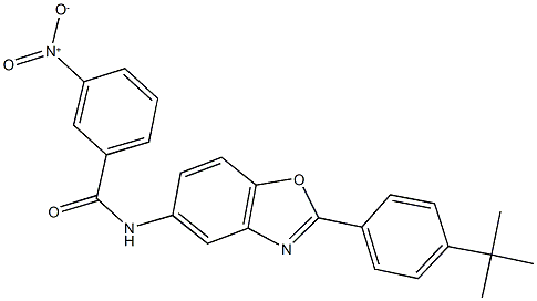 N-[2-(4-tert-butylphenyl)-1,3-benzoxazol-5-yl]-3-nitrobenzamide Structure