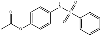 4-[(phenylsulfonyl)amino]phenyl acetate Structure