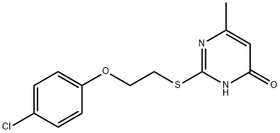 2-{[2-(4-chlorophenoxy)ethyl]sulfanyl}-6-methyl-4(1H)-pyrimidinone|