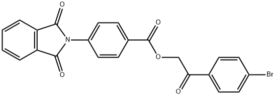 2-(4-bromophenyl)-2-oxoethyl 4-(1,3-dioxo-1,3-dihydro-2H-isoindol-2-yl)benzoate Structure