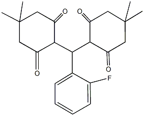 2-[(4,4-dimethyl-2,6-dioxocyclohexyl)(2-fluorophenyl)methyl]-5,5-dimethyl-1,3-cyclohexanedione|