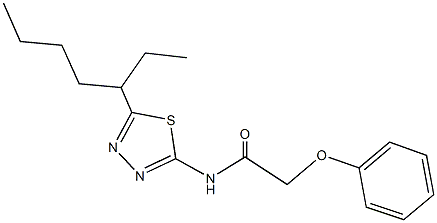 N-[5-(1-ethylpentyl)-1,3,4-thiadiazol-2-yl]-2-phenoxyacetamide|