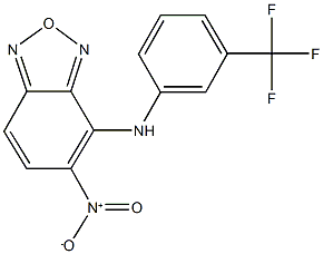 5-nitro-4-[3-(trifluoromethyl)anilino]-2,1,3-benzoxadiazole Structure