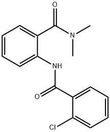 2-[(2-chlorobenzoyl)amino]-N,N-dimethylbenzamide,313969-55-0,结构式