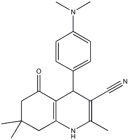 4-[4-(dimethylamino)phenyl]-2,7,7-trimethyl-5-oxo-1,4,5,6,7,8-hexahydroquinoline-3-carbonitrile|