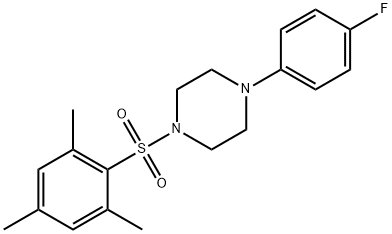 1-(4-fluorophenyl)-4-(mesitylsulfonyl)piperazine Structure