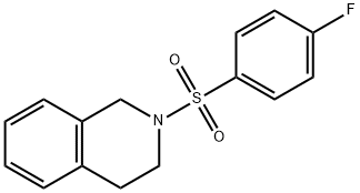 2-[(4-fluorophenyl)sulfonyl]-1,2,3,4-tetrahydroisoquinoline Struktur