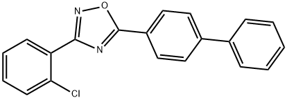 5-[1,1'-biphenyl]-4-yl-3-(2-chlorophenyl)-1,2,4-oxadiazole 结构式