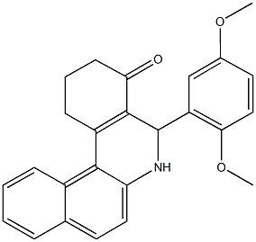 5-(2,5-dimethoxyphenyl)-2,3,5,6-tetrahydrobenzo[a]phenanthridin-4(1H)-one,313984-45-1,结构式