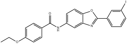 313984-94-0 4-ethoxy-N-[2-(3-iodophenyl)-1,3-benzoxazol-5-yl]benzamide