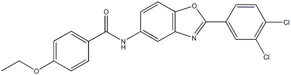 N-[2-(3,4-dichlorophenyl)-1,3-benzoxazol-5-yl]-4-(ethyloxy)benzamide Structure