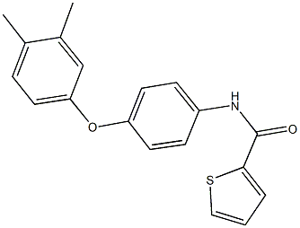 N-[4-(3,4-dimethylphenoxy)phenyl]-2-thiophenecarboxamide Struktur
