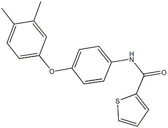 N-[4-(3,4-dimethylphenoxy)phenyl]-2-thiophenecarboxamide 化学構造式