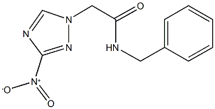 N-benzyl-2-{3-nitro-1H-1,2,4-triazol-1-yl}acetamide Structure