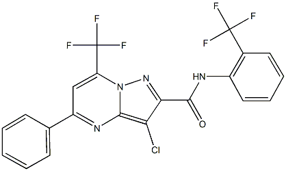 3-chloro-5-phenyl-7-(trifluoromethyl)-N-[2-(trifluoromethyl)phenyl]pyrazolo[1,5-a]pyrimidine-2-carboxamide price.