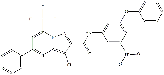 313986-82-2 3-chloro-N-{3-nitro-5-phenoxyphenyl}-5-phenyl-7-(trifluoromethyl)pyrazolo[1,5-a]pyrimidine-2-carboxamide