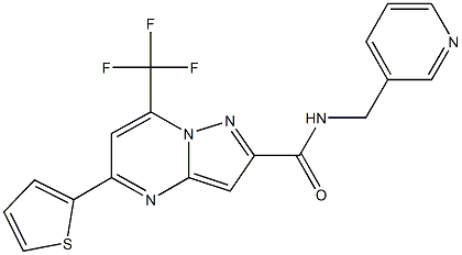 313987-62-1 N-(3-pyridinylmethyl)-5-(2-thienyl)-7-(trifluoromethyl)pyrazolo[1,5-a]pyrimidine-2-carboxamide