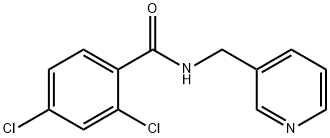 2,4-dichloro-N-(3-pyridinylmethyl)benzamide Struktur