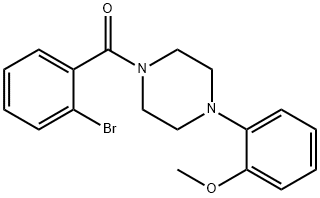 1-(2-bromobenzoyl)-4-(2-methoxyphenyl)piperazine Structure