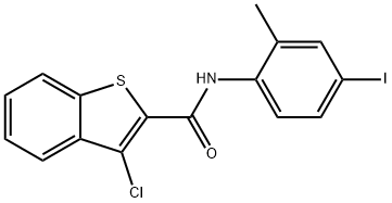 3-chloro-N-(4-iodo-2-methylphenyl)-1-benzothiophene-2-carboxamide|