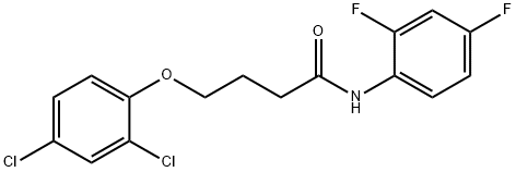 4-(2,4-dichlorophenoxy)-N-(2,4-difluorophenyl)butanamide Structure