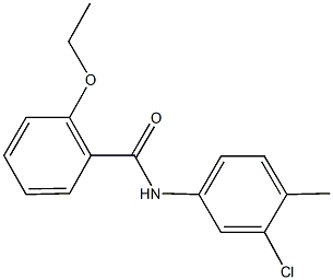 N-(3-chloro-4-methylphenyl)-2-ethoxybenzamide 结构式