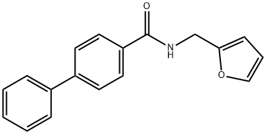 N-(2-furylmethyl)[1,1'-biphenyl]-4-carboxamide,314022-99-6,结构式