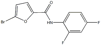 5-bromo-N-(2,4-difluorophenyl)-2-furamide 结构式