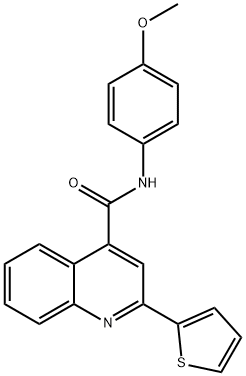 N-(4-methoxyphenyl)-2-(2-thienyl)-4-quinolinecarboxamide,314023-71-7,结构式
