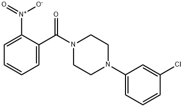 314023-79-5 1-(3-chlorophenyl)-4-{2-nitrobenzoyl}piperazine