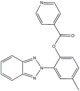 2-(2H-1,2,3-benzotriazol-2-yl)-4-methylphenyl isonicotinate Structure
