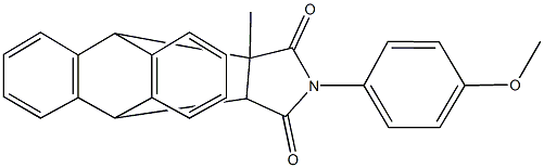 17-(4-methoxyphenyl)-15-methyl-17-azapentacyclo[6.6.5.0~2,7~.0~9,14~.0~15,19~]nonadeca-2,4,6,9,11,13-hexaene-16,18-dione Structure