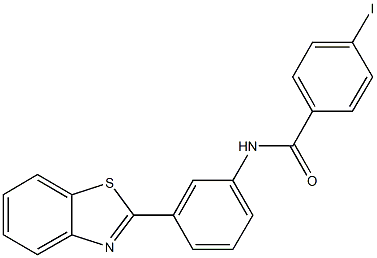 N-[3-(1,3-benzothiazol-2-yl)phenyl]-4-iodobenzamide Struktur