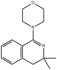 3,3-dimethyl-1-(4-morpholinyl)-3,4-dihydroisoquinoline 结构式