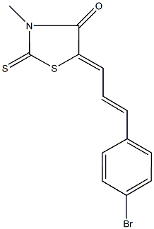 5-[3-(4-bromophenyl)-2-propenylidene]-3-methyl-2-thioxo-1,3-thiazolidin-4-one|