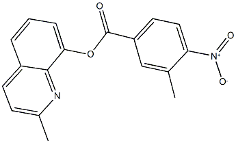 2-methyl-8-quinolinyl 4-nitro-3-methylbenzoate 结构式