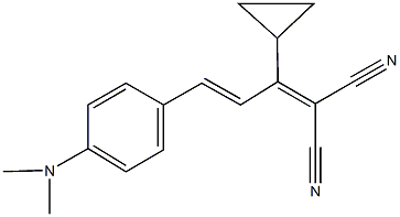 2-{1-cyclopropyl-3-[4-(dimethylamino)phenyl]-2-propenylidene}malononitrile,314035-51-3,结构式