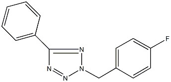 2-(4-fluorobenzyl)-5-phenyl-2H-tetraazole,314044-38-7,结构式