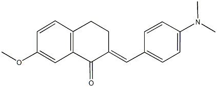 2-[4-(dimethylamino)benzylidene]-7-methoxy-3,4-dihydro-1(2H)-naphthalenone Structure