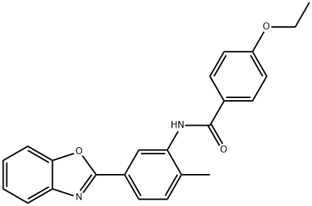 N-[5-(1,3-benzoxazol-2-yl)-2-methylphenyl]-4-(ethyloxy)benzamide Structure