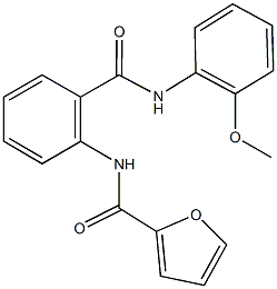 N-{2-[(2-methoxyanilino)carbonyl]phenyl}-2-furamide,314052-08-9,结构式
