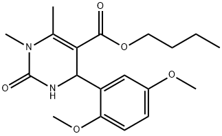 butyl 4-(2,5-dimethoxyphenyl)-1,6-dimethyl-2-oxo-1,2,3,4-tetrahydro-5-pyrimidinecarboxylate Structure