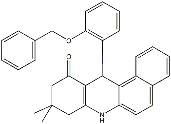 314052-44-3 12-[2-(benzyloxy)phenyl]-9,9-dimethyl-8,9,10,12-tetrahydrobenzo[a]acridin-11(7H)-one