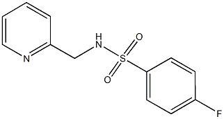 4-fluoro-N-(pyridin-2-ylmethyl)benzenesulfonamide|