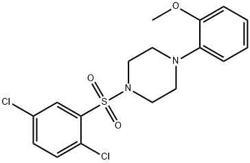 1-[(2,5-dichlorophenyl)sulfonyl]-4-(2-methoxyphenyl)piperazine Structure