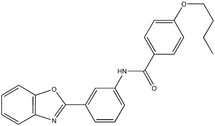 N-[3-(1,3-benzoxazol-2-yl)phenyl]-4-butoxybenzamide Structure