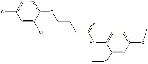 4-(2,4-dichlorophenoxy)-N-(2,4-dimethoxyphenyl)butanamide Structure