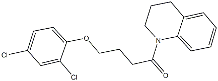 1-[4-(2,4-dichlorophenoxy)butanoyl]-1,2,3,4-tetrahydroquinoline Structure