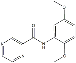 N-(2,5-dimethoxyphenyl)-2-pyrazinecarboxamide Struktur