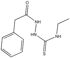 N-ethyl-2-(phenylacetyl)hydrazinecarbothioamide Struktur